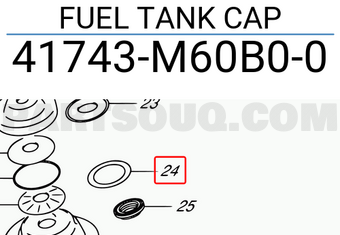 Suzuki 41743M60B00 FUEL TANK CAP