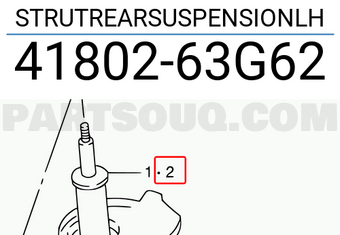 Suzuki 4180263G62 STRUTREARSUSPENSIONLH