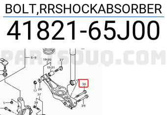 Suzuki 4182165J00 BOLT,RRSHOCKABSORBER