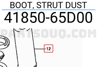 Suzuki 4185065D00 BOOT, STRUT DUST