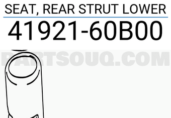 Suzuki 4192160B00 SEAT, REAR STRUT LOWER