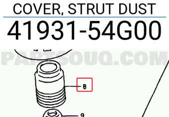 Suzuki 4193154G00 COVER, STRUT DUST
