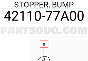 Suzuki 4211077A00 STOPPER, BUMP