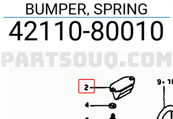 Suzuki 4211080010 BUMPER, SPRING
