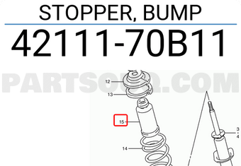 Suzuki 4211170B11 STOPPER, BUMP