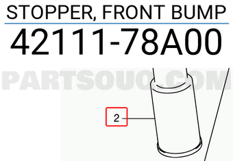 Suzuki 4211178A00 STOPPER, FRONT BUMP