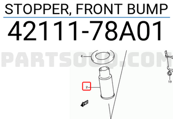 Suzuki 4211178A01 STOPPER, FRONT BUMP