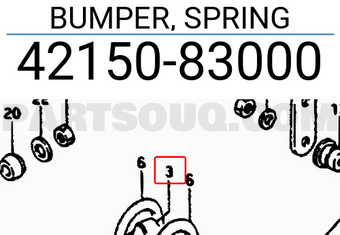 Suzuki 4215083000 BUMPER, SPRING