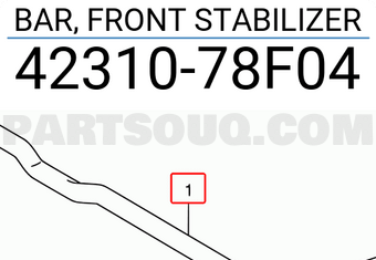Suzuki 4231078F04 BAR, FRONT STABILIZER