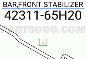 Suzuki 4231165H20 BAR,FRONT STABILIZER
