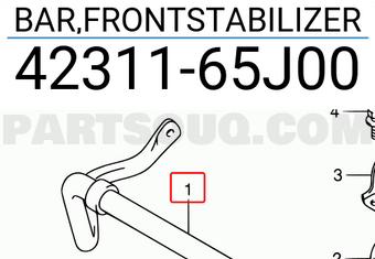 Suzuki 4231165J00 BAR,FRONTSTABILIZER