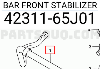Suzuki 4231165J01 BAR FRONT STABILIZER