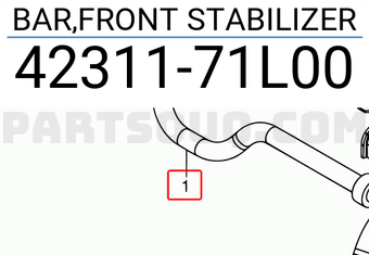 Suzuki 4231171L00 BAR,FRONT STABILIZER