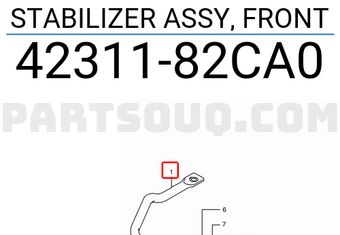Suzuki 4231182CA0 STABILIZER ASSY, FRONT