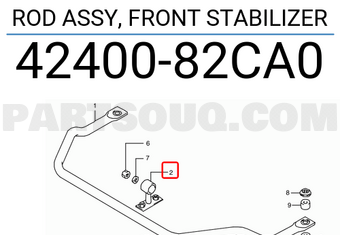 Suzuki 4240082CA0 ROD ASSY, FRONT STABILIZER