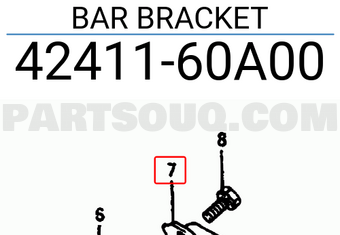Suzuki 4241160A00 BAR BRACKET