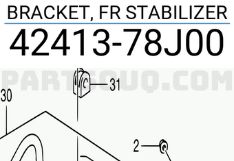 Suzuki 4241378J00 BRACKET, FR STABILIZER