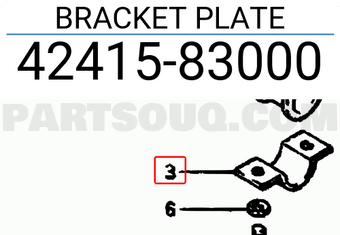Suzuki 4241583000 BRACKET PLATE