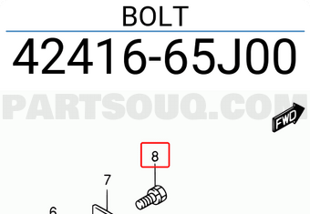 Suzuki 4241665J00 BOLT