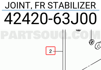 Suzuki 4242063J00 JOINT, FR STABILIZER