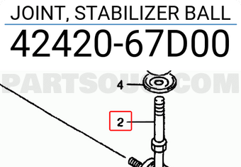 Suzuki 4242067D00 JOINT, STABILIZER BALL