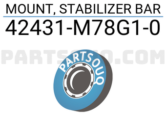 Suzuki 42431M78G10 MOUNT, STABILIZER BAR