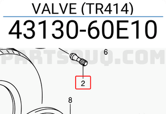 Suzuki 4313060E10 VALVE (TR414)
