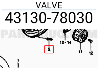 Suzuki 4313078030 VALVE