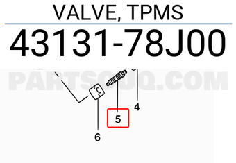 Suzuki 4313178J00 VALVE, TPMS