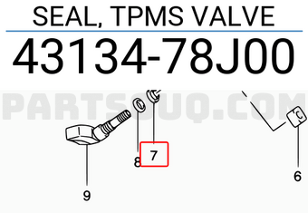 Suzuki 4313478J00 SEAL, TPMS VALVE