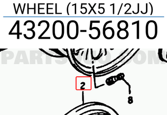 Suzuki 4320056810 WHEEL (15X5 1/2JJ)