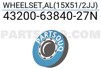 Suzuki 432006384027N WHEELSET,AL(15X51/2JJ)