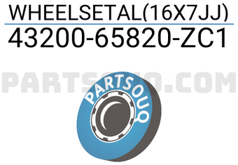 Suzuki 4320065820ZC1 WHEELSETAL(16X7JJ)