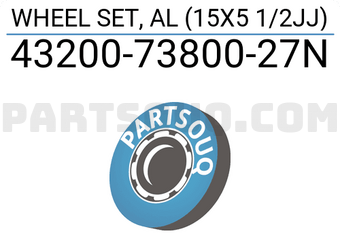 Suzuki 432007380027N WHEEL SET, AL (15X5 1/2JJ)