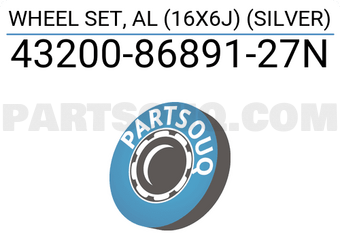 Suzuki 432008689127N WHEEL SET, AL (16X6J) (SILVER)