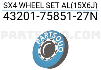 Suzuki 432017585127N SX4 WHEEL SET AL(15X6J)