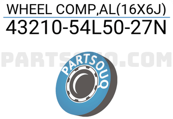 Suzuki 4321054L5027N WHEEL COMP,AL(16X6J)