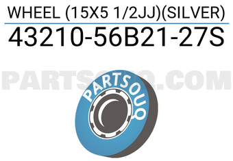 Suzuki 4321056B2127S WHEEL (15X5 1/2JJ)(SILVER)