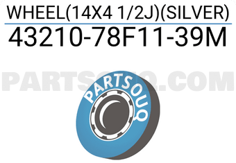 Suzuki 4321078F1139M WHEEL(14X4 1/2J)(SILVER)