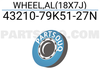 Suzuki 4321079K5127N WHEEL,AL(18X7J)