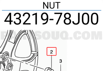 Suzuki 4321978J00 NUT