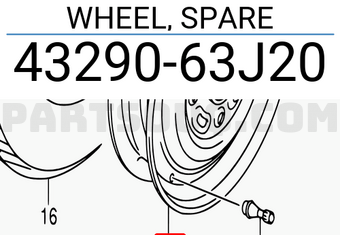 Suzuki 4329063J20 WHEEL, SPARE