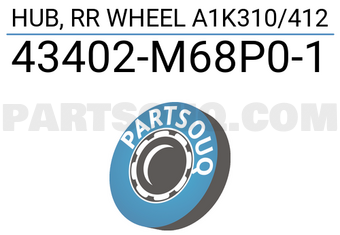 Suzuki 43402M68P01 HUB, RR WHEEL A1K310/412