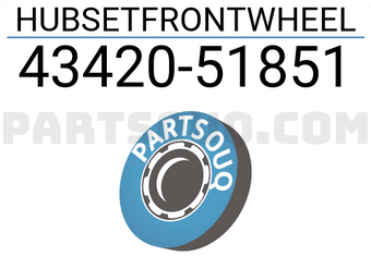 Suzuki 4342051851 HUBSETFRONTWHEEL