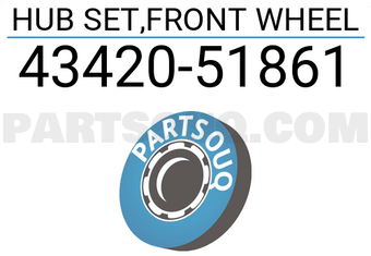 Suzuki 4342051861 HUB SET,FRONT WHEEL