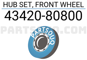 Suzuki 4342080800 HUB SET, FRONT WHEEL