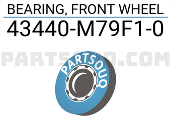 Suzuki 43440M79F10 BEARING, FRONT WHEEL