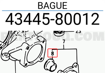 Suzuki 4344580012 BAGUE