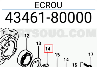 Suzuki 4346180000 ECROU
