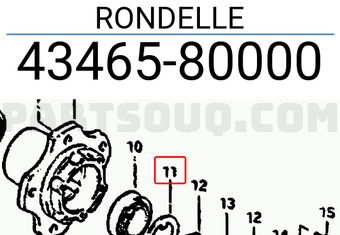 Suzuki 4346580000 RONDELLE